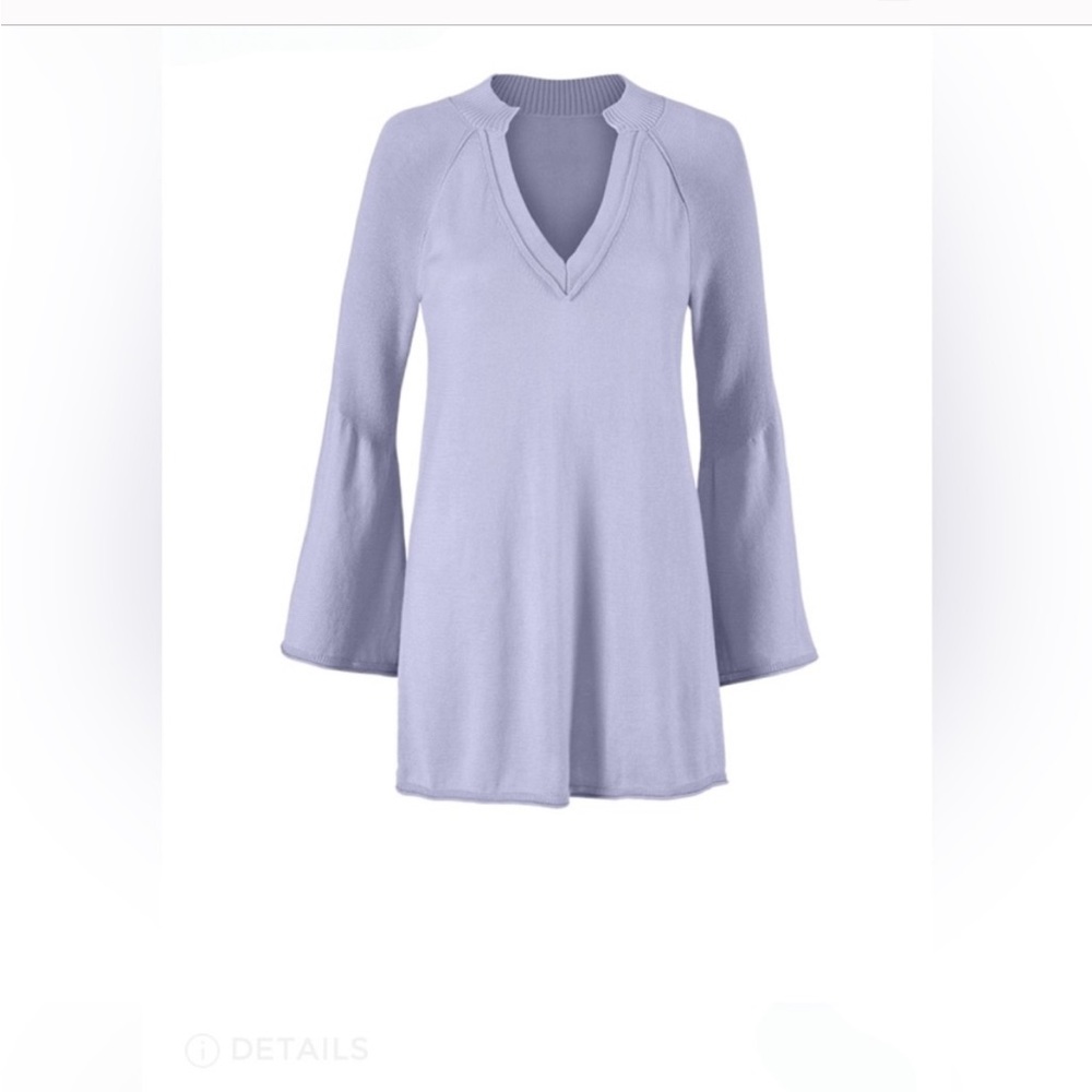 Cabi Cassidy tunic sweater size M lavender
